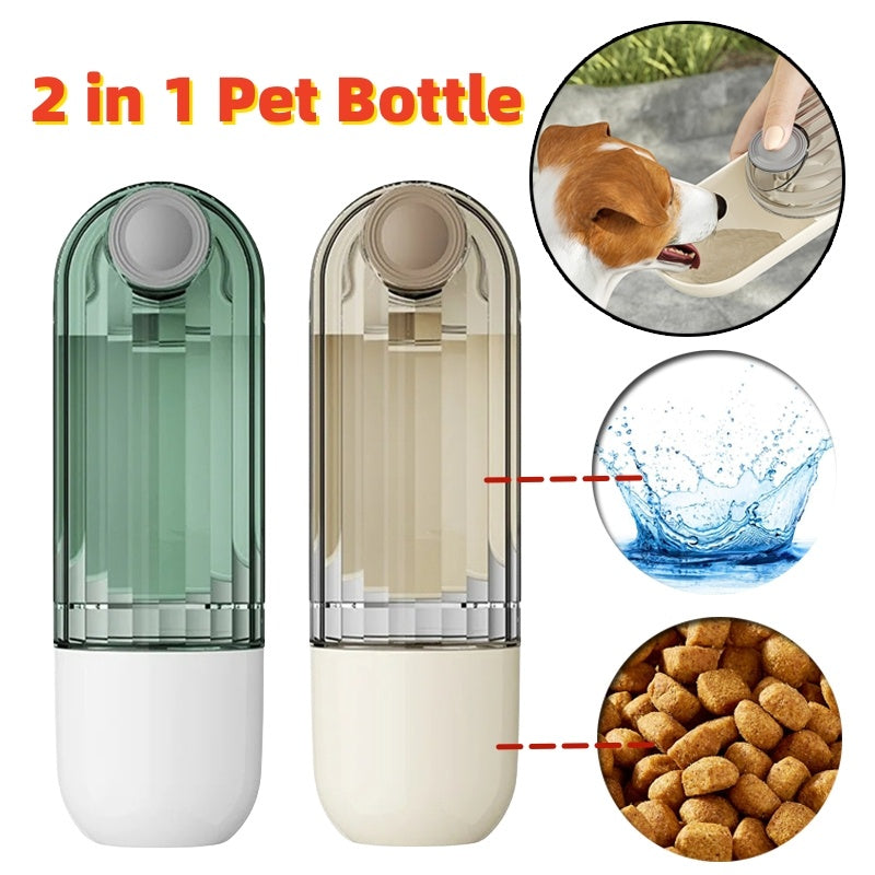 Vaso de Agua 2 en 1 para Mascotas